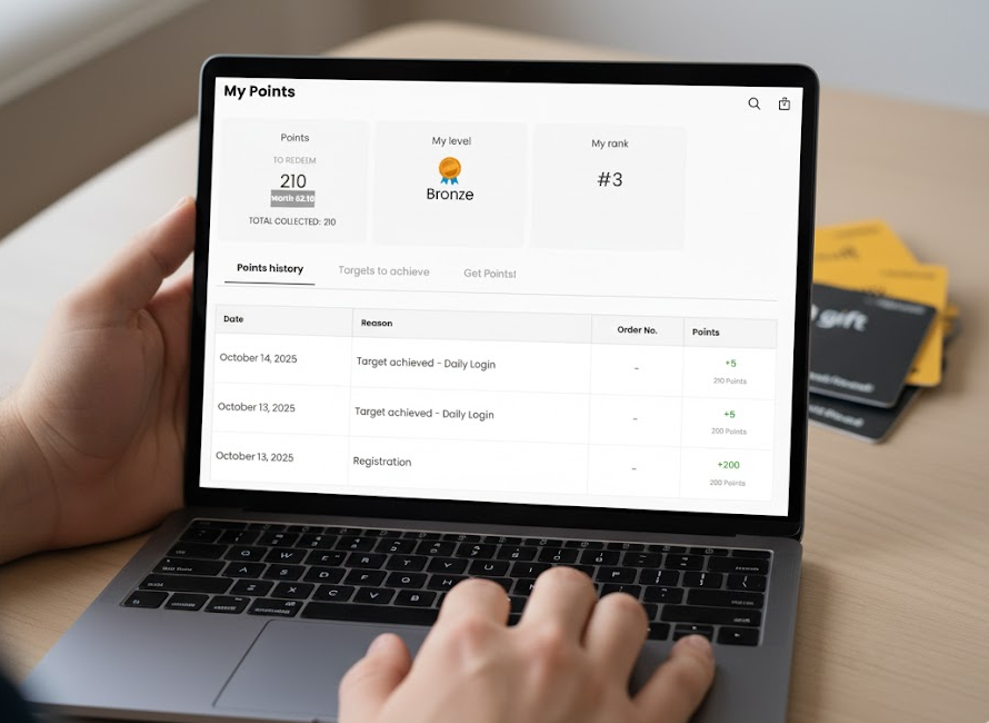 Happy user redeeming points for an Amazon gift card on OneStop4Deals.